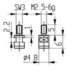 Messeins.D.4,8mm plan M2,5 HM z.Messuhren KÄFER