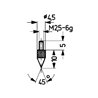 Messeins.45Grad Kegel M2,5 HM z.Messuhren KÄFER