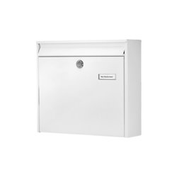 Burg-Wächter Briefkasten Potsdam H.322mm B.362mm T.100mm weiß STA DIN C4