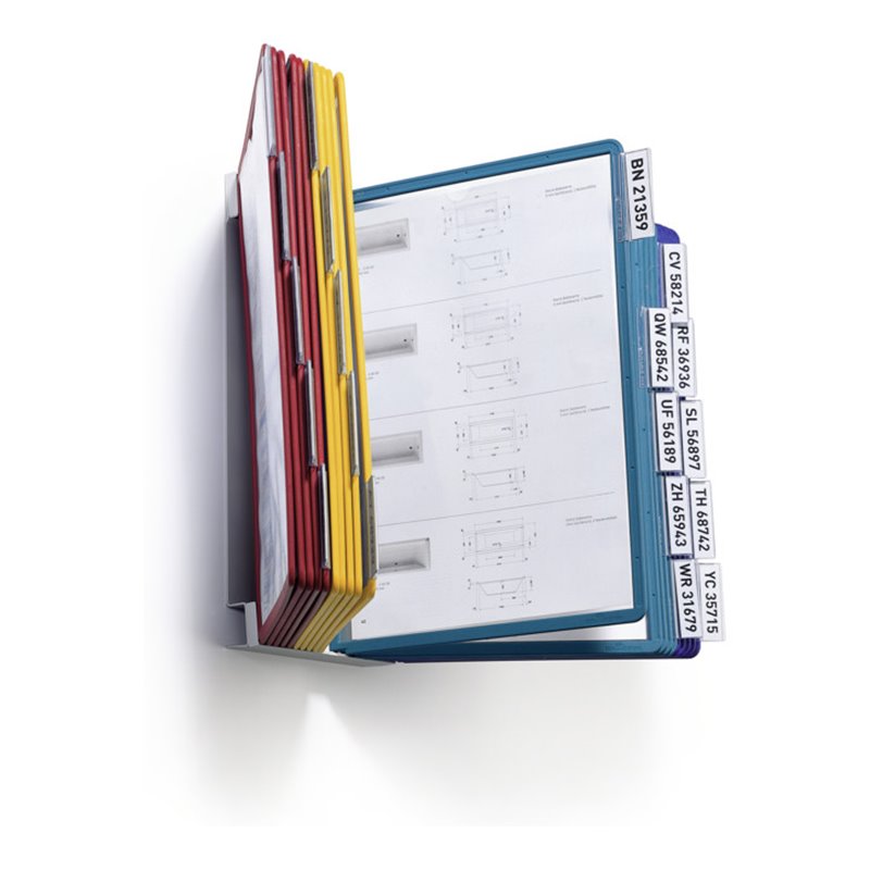 Durable Wandhalter VARIO Display System wall 20 Sichttafeln