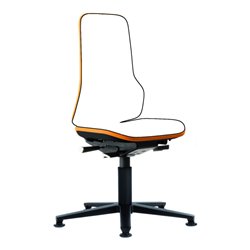 bimos Arbeitsstuhl Neon Basisstuhl mit Gleiter Flexband orange Sitzhöhe 450-620 mm ohne Polster