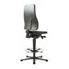 bimos Arbeitsstuhl All-In-One Highline mit Gleiter und Fußring und PU-Schaum schwarz 570-830 mm