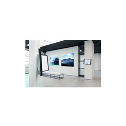 Durable Wandhalterset m.10 Sichttafeln m.Profilrahmen 5x schwarz/grau