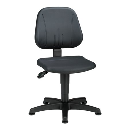 bimos Arbeitsdrehstuhl Unitec mit Gleiter und PU-Schaum schwarz Sitzhöhe 440-620 mm