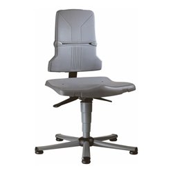 bimos Arbeitsdrehstuhl Sintec Sitz und Rückenlehne aus Kunststoff mit Gleiter