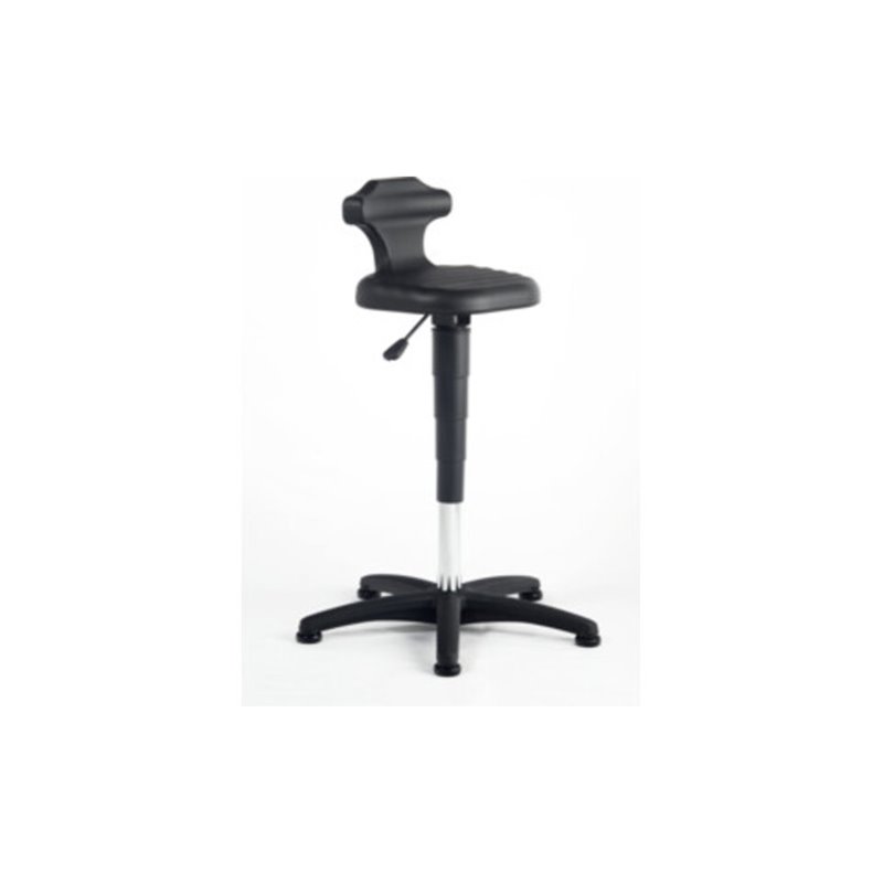 bimos StehhilfeFlex mit Gleiter PU-Schaum schwarz Sitzhöhe 500-780 mm