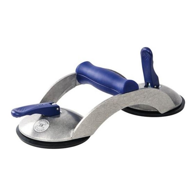 Saugheber Trgf.b.70kg Kopf-D.120mm 2-Kopf Alu.-Körper Quergriff