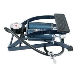 SKS Fußluftpumpe 5bar Doppelzylinder m.Manometer