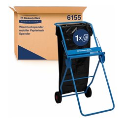 Kimberly-Clark Professional Wischtuchspender mobiler Papiertuch Spender, Blau