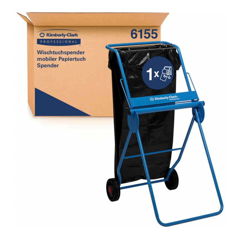 Kimberly-Clark Professional Wischtuchspender mobiler Papiertuch Spender, Blau