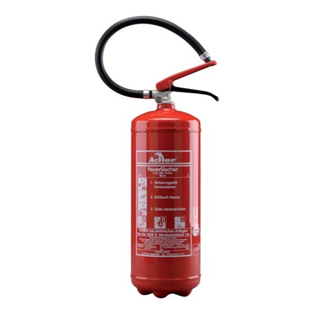 Adler Dauerdruck Pulverfeuerlöscher PDE12 12kg Brandklasse A/B/C m.Wandhalter