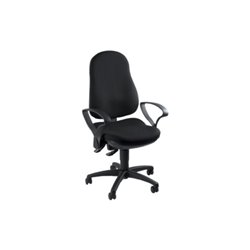 Topstar Bürodrehstuhl schwarz Lehnen-H.580mm Sitz-H.420-550mm o.Armlehnen