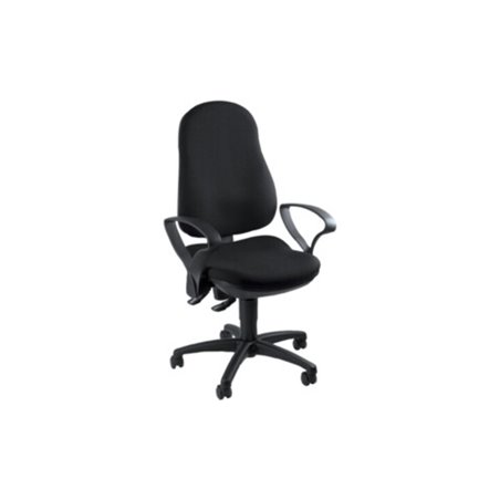 Topstar Bürodrehstuhl schwarz Lehnen-H.580mm Sitz-H.420-550mm o.Armlehnen