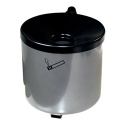 Wandascher Ø150xH145mm neusilber m.Kippvorrichtung TKG