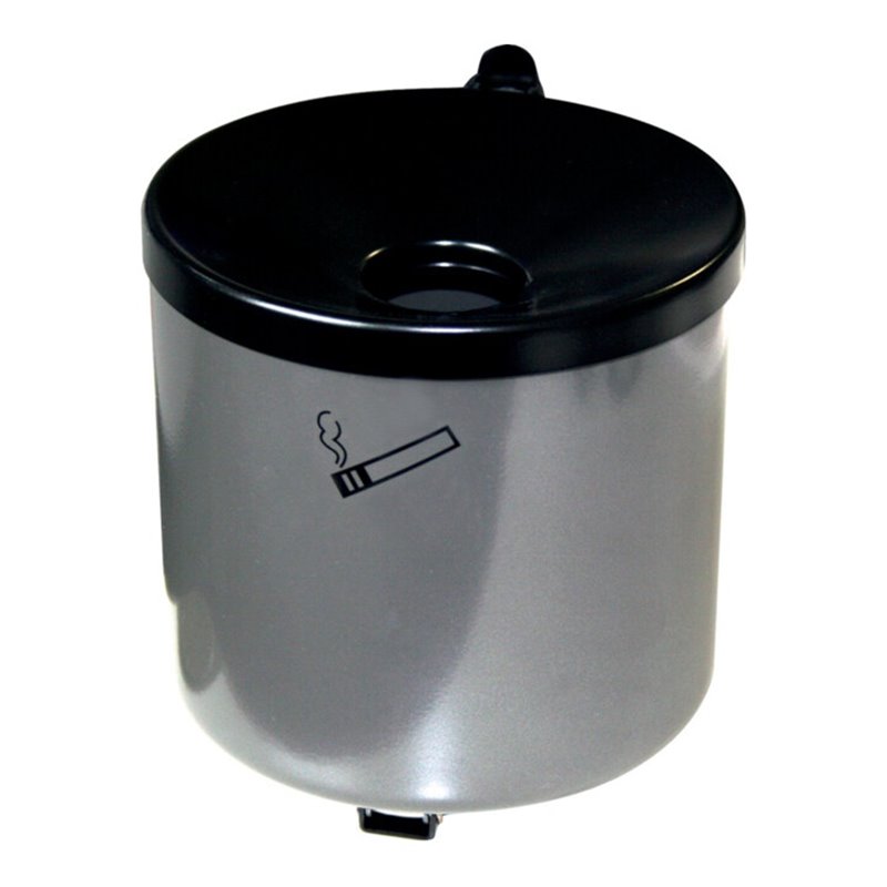 Wandascher Ø150xH145mm neusilber m.Kippvorrichtung TKG