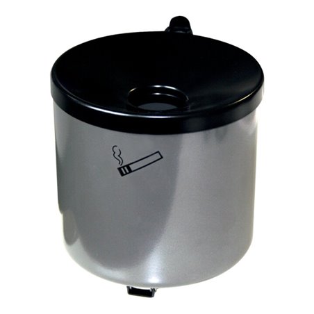 Wandascher Ø150xH145mm neusilber m.Kippvorrichtung TKG