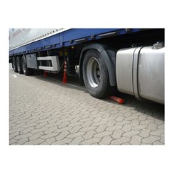 Sperrpfosten Polyurethan orange/weiß D.80mm z.Aufschr.m.Befestigungsmat.H.750mm