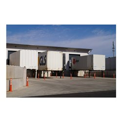 Sperrpfosten Polyurethan orange/weiß D.80mm z.Aufschr.m.Befestigungsmat.H.750mm