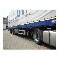 Sperrpfosten Polyurethan orange/weiß D.80mm z.Aufschr.m.Befestigungsmat.H.750mm