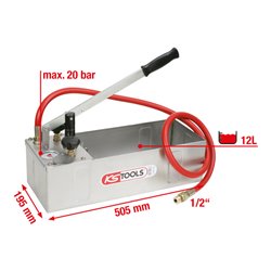 KS Tools Edelstahl Druck-Prüfpumpe, 12 Liter