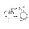 KS Tools Edelstahl Druck-Prüfpumpe, 12 Liter