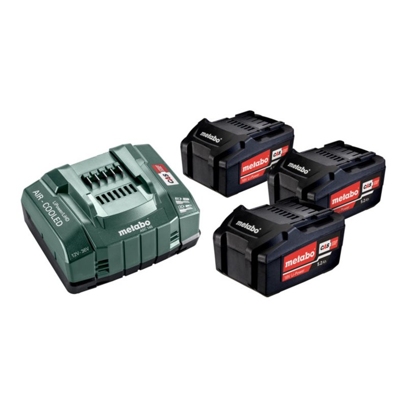 Metabo Basis-Set 3 x 5.2 Ah