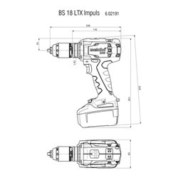 Metabo Akku-Bohrschrauber BS 18 LTX Impuls Karton