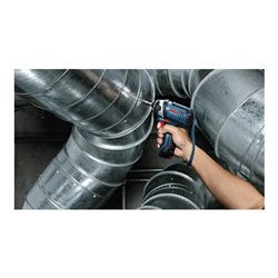 Bosch Akku-Drehschlagschrauber GDR 12V-105 mit 2 x 2,0 Ah Li-Ion Akku L-BOXX