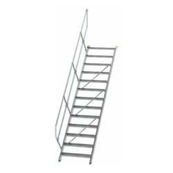 MUNK Aluminium-Treppe Stufen 45° 13 Stufen