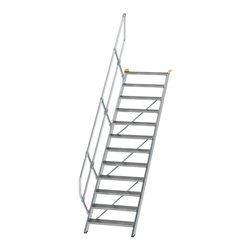 MUNK Aluminium-Treppe Stufen 45° 12 Stufen