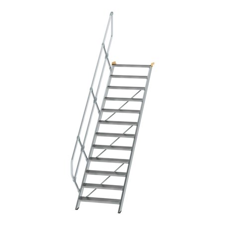MUNK Aluminium-Treppe Stufen 45° 12 Stufen