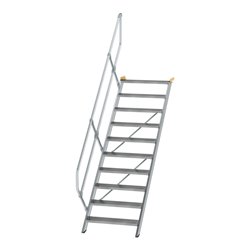 MUNK Aluminium-Treppe Stufen 45° 10 Stufen