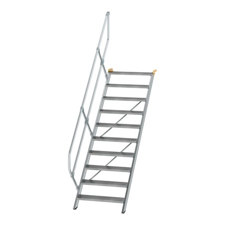 MUNK Aluminium-Treppe Stufen 45° 10 Stufen