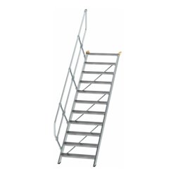 MUNK Aluminium-Treppe Stufen 45° 11 Stufen