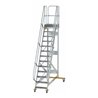 MUNK Aluminium-Plattformtreppe fahrbar 60° 13 Stufen