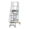 MUNK Aluminium-Plattformtreppe fahrbar 60° 7 Stufen