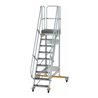 MUNK Aluminium-Plattformtreppe fahrbar 60° 9 Stufen