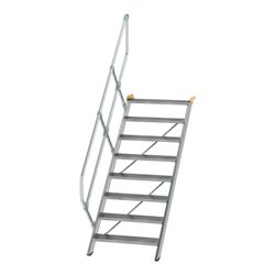 MUNK Aluminium-Treppe Stufen 45° 8 Stufen