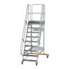 MUNK Aluminium-Plattformtreppe fahrbar 60° 9 Stufen