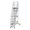 MUNK Aluminium-Plattformtreppe fahrbar 60° 12 Stufen