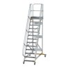 MUNK Aluminium-Plattformtreppe fahrbar 60° 13 Stufen