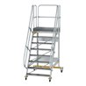 MUNK Aluminium-Plattformtreppe fahrbar 60° 8 Stufen