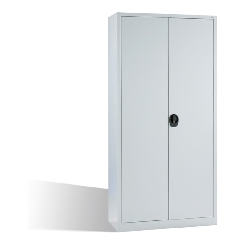 C+P Universalschrank mit Drehtüren, innen 4 verzinkte Böden, H1950xB935xT400mm Front Lichtgrau Korpus Lichtgrau