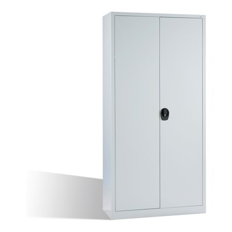C+P Universalschrank mit Drehtüren, innen 4 verzinkte Böden, H1950xB935xT400mm Front Lichtgrau Korpus Lichtgrau
