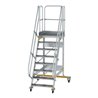 MUNK Aluminium-Plattformtreppe fahrbar 60° 8 Stufen