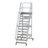 MUNK Aluminium-Plattformtreppe fahrbar 60° 12 Stufen