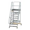MUNK Aluminium-Plattformtreppe fahrbar 60° 9 Stufen