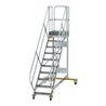MUNK Aluminium-Plattformtreppe fahrbar 45° 10 Stufen