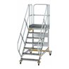 MUNK Aluminium-Plattformtreppe fahrbar 45° 7 Stufen