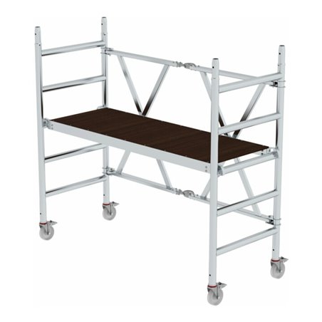 MUNK Alu-Klappgerüst Plattformhöhe 0,99 m Länge 1,80 m Breite 0,75 m